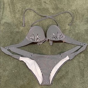 Striped swimsuit